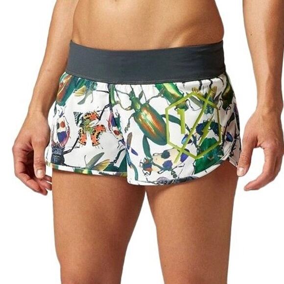 Reebok CrossFit Women’s Beetle Insect Print Knit Workout Delta Shorts Size Large - Picture 1 of 15